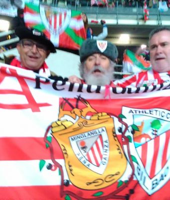 Viaje de la Peña Gainza de Minglanilla a Turin partido de uefa 19/2/2015